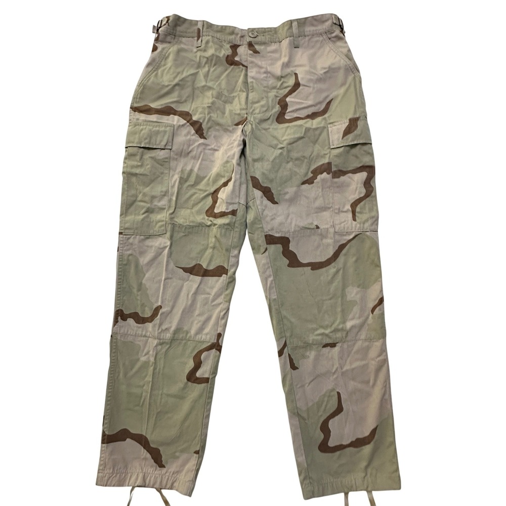 US Military Desert Camo Cargo Pants Medium Regular 34x32 Gorpcore Combat Pants